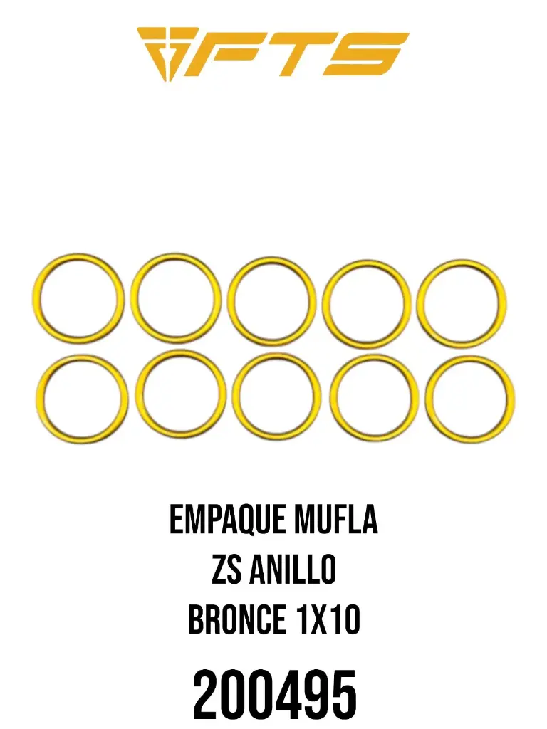 EMPAQUE MUFLA GEN P/ YARA XL ZS ANILLO BRONCE 1X10