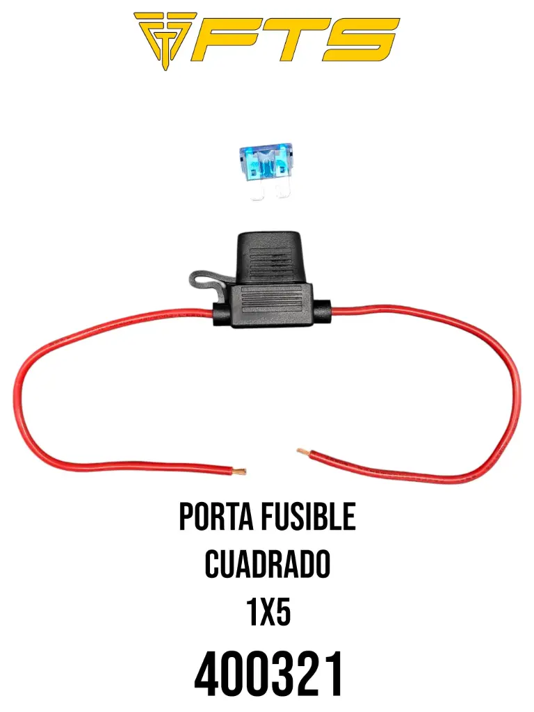 PORTA FUSIBLE CUADRADO 1X5