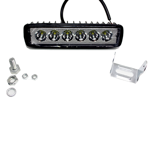 LED BARRA 6 LED NEGRA