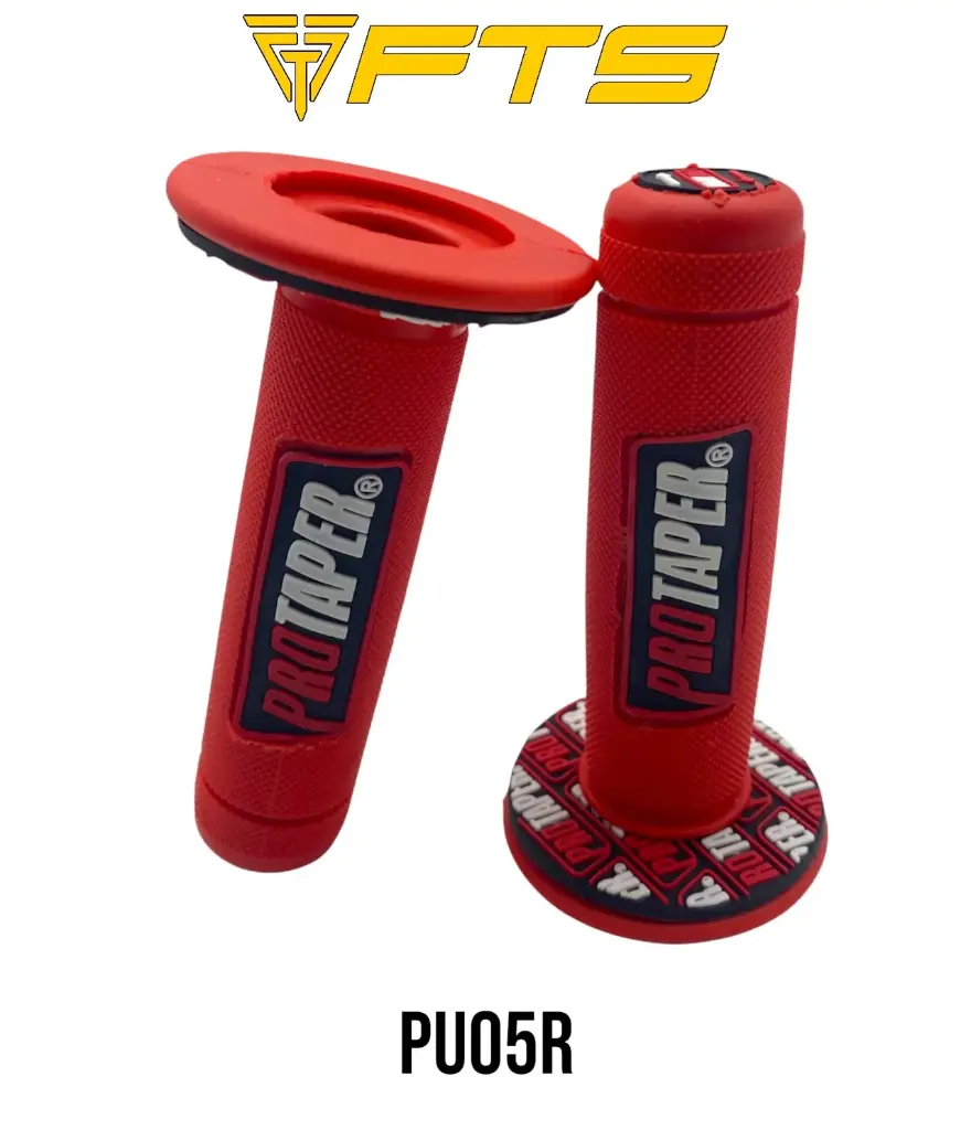 PUÑO MOTO HULE PRO ROJO