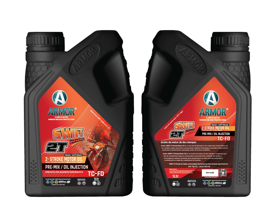ACEITE ARMOR 2T MOTO MEZCLA FULL SINTETICA API TC-FD