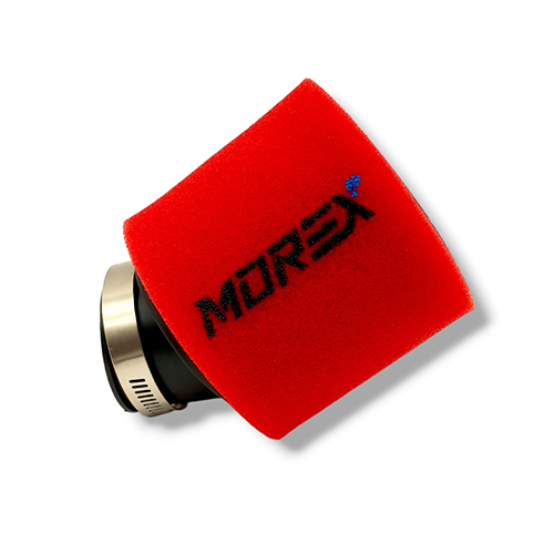 FILTRO AIRE /42MM/CURVO/ ESPONJA-ROJA MOREX