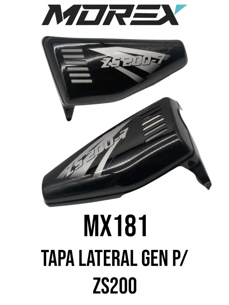 TAPA LATERAL GEN P/ ZS200 NEGRO