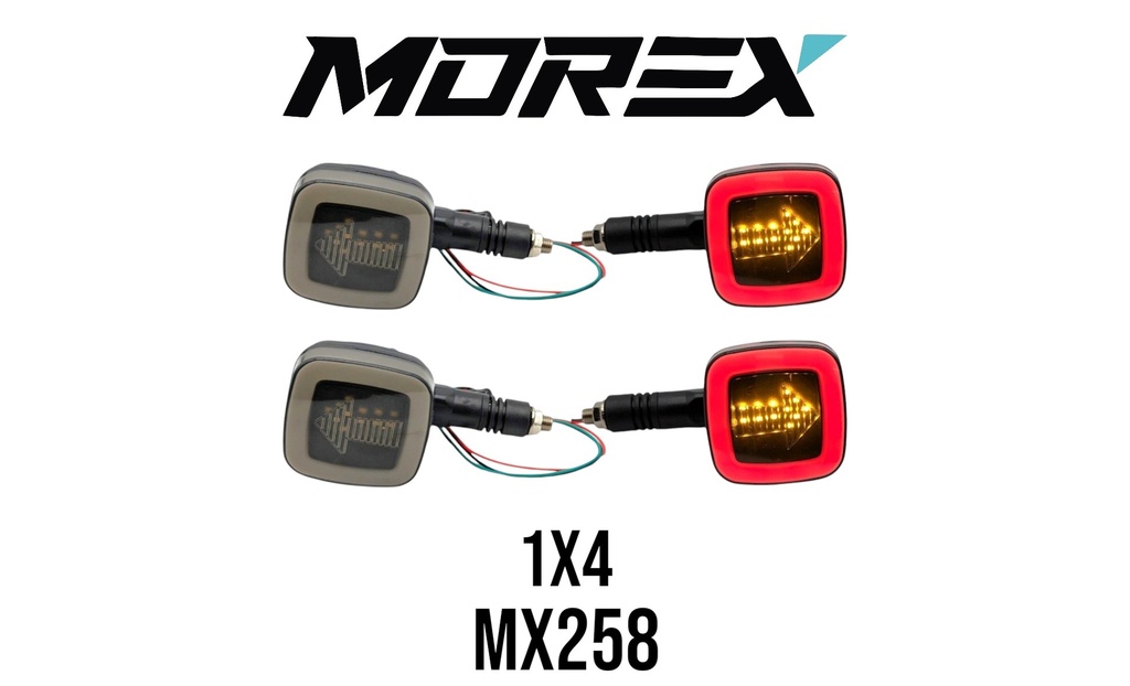 DIRECCIONAL LED/BORDE ROJO FLECHA SET 4 UNI