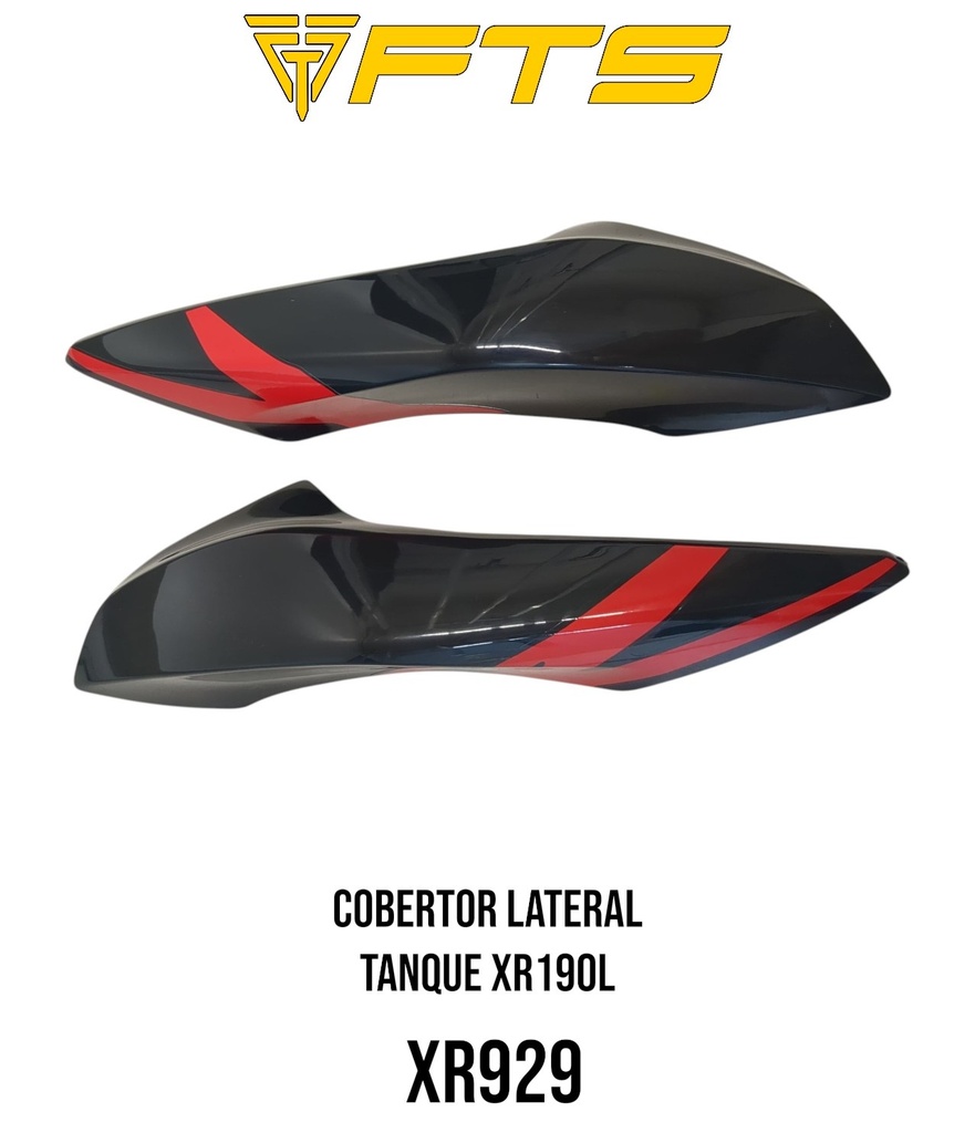 COBERTOR LATERAL TANQUE XR190L NEGRO