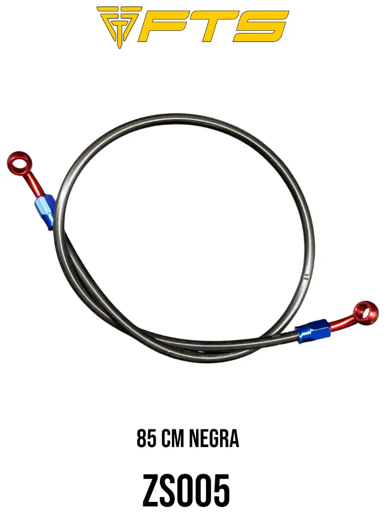 MANGUERA FRENO ZS150 85 CM NEGRA