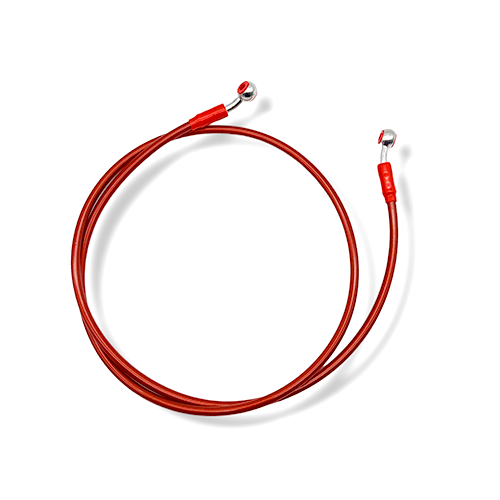 MANGUERA FRENO GEN P/ GY200 DELT 140CM ROJO MOREX