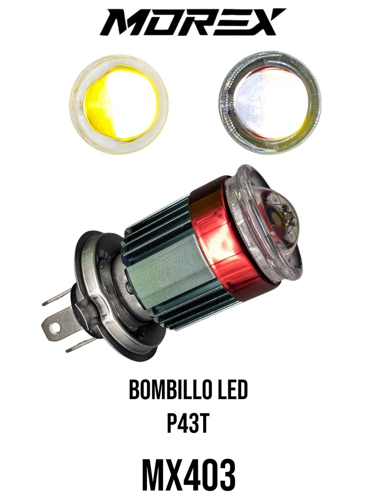 BOMBILLO LED P43T H4