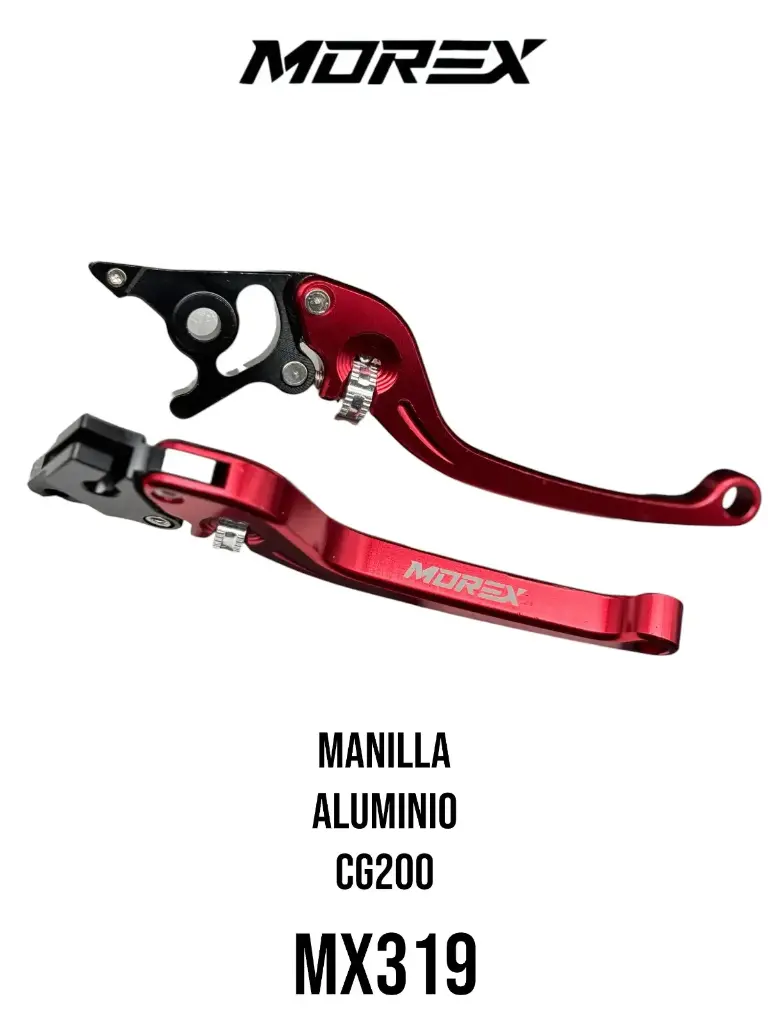 MANILLA ALUMINIO SET CG200/ZS200/ZS0/NANO MOREX ROJO