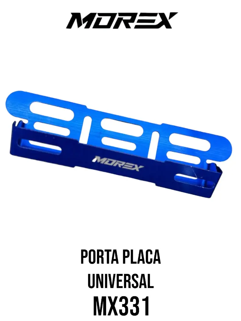 PORTA PLACA UNIV AZUL MOREX 