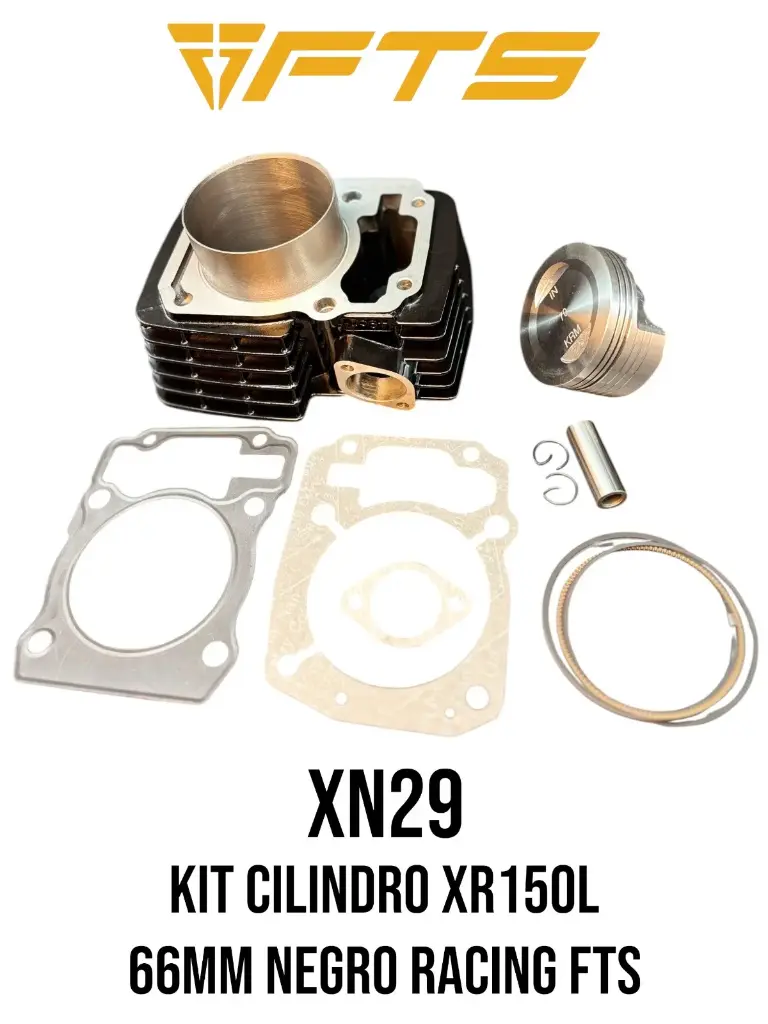 KIT CILINDRO XR150L 66MM NEGRO RACING 