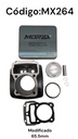 KIT CILINDRO CG200/ZS200/NANO200/SMX200 NEGRO RACING 230CC (PISTON 65.5MM RASPIN 15MM)