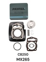 KIT CILINDRO CB250/XRF250/NANO250R NEGRO (PISTON 69 MM RASPIN 17 MM)